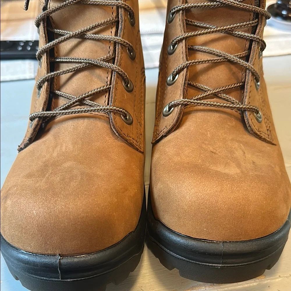 Red Wing Shoes Brown Combat Boots - Picture 2 of 5